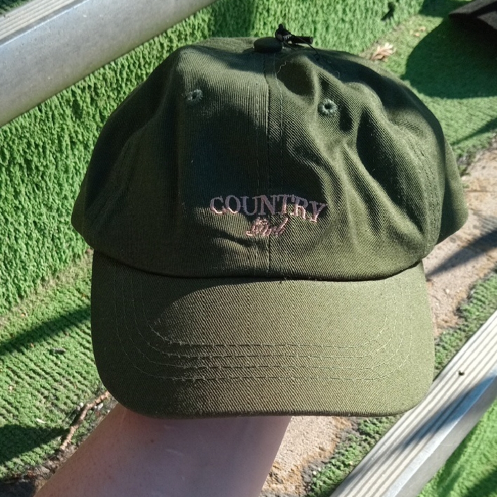 BNWT Brunette The Label Cowgirl Olive Baseball Cap